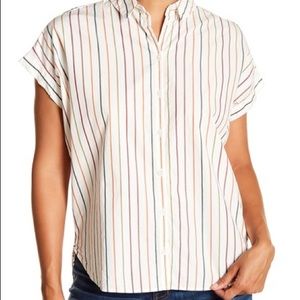 Madewell Central Shirt in Multicolor Sadie Stripe
